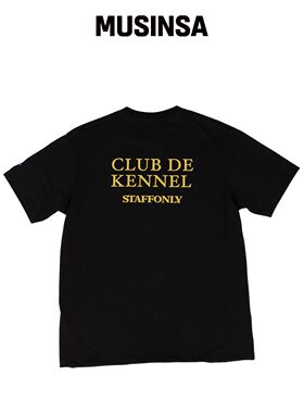 STAFFONLY CLUB DE KENNEL TEE (黑色)韩国官网直邮进口MUSINSA