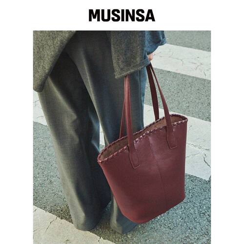 EOF SAC PARC LARGE IN BURGUNDY MUSINSA韩国官网直邮进口