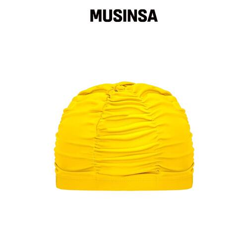 SENTI [SC-W805] 褶皱泳帽 黄色 MUSINSA韩国官网直邮进口