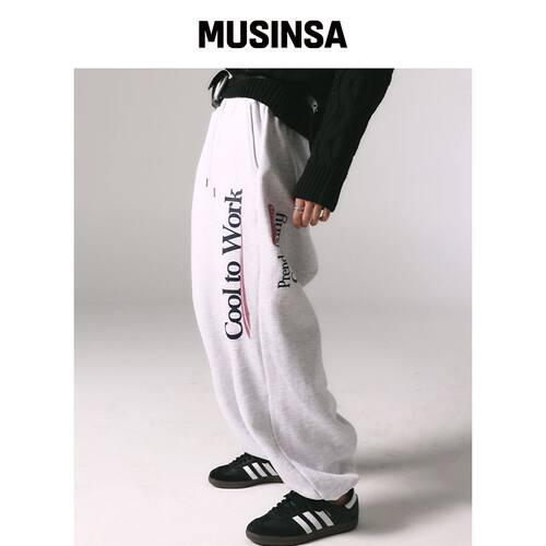 PRENDA COOL TO WORK 休闲裤 灰色 MUSINSA韩国官网直邮进口