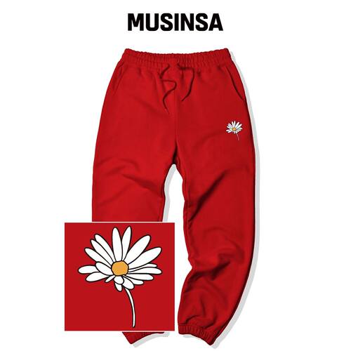TRIPSHION PEACEFUL DAISY LOGO 运动卫裤 - RED韩国官网直邮进口