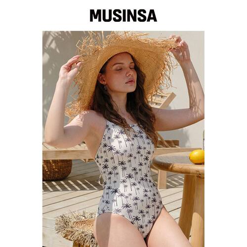 FINEBAY Palmtree单色后系带连衣裙 MUSINSA韩国官网直邮进口
