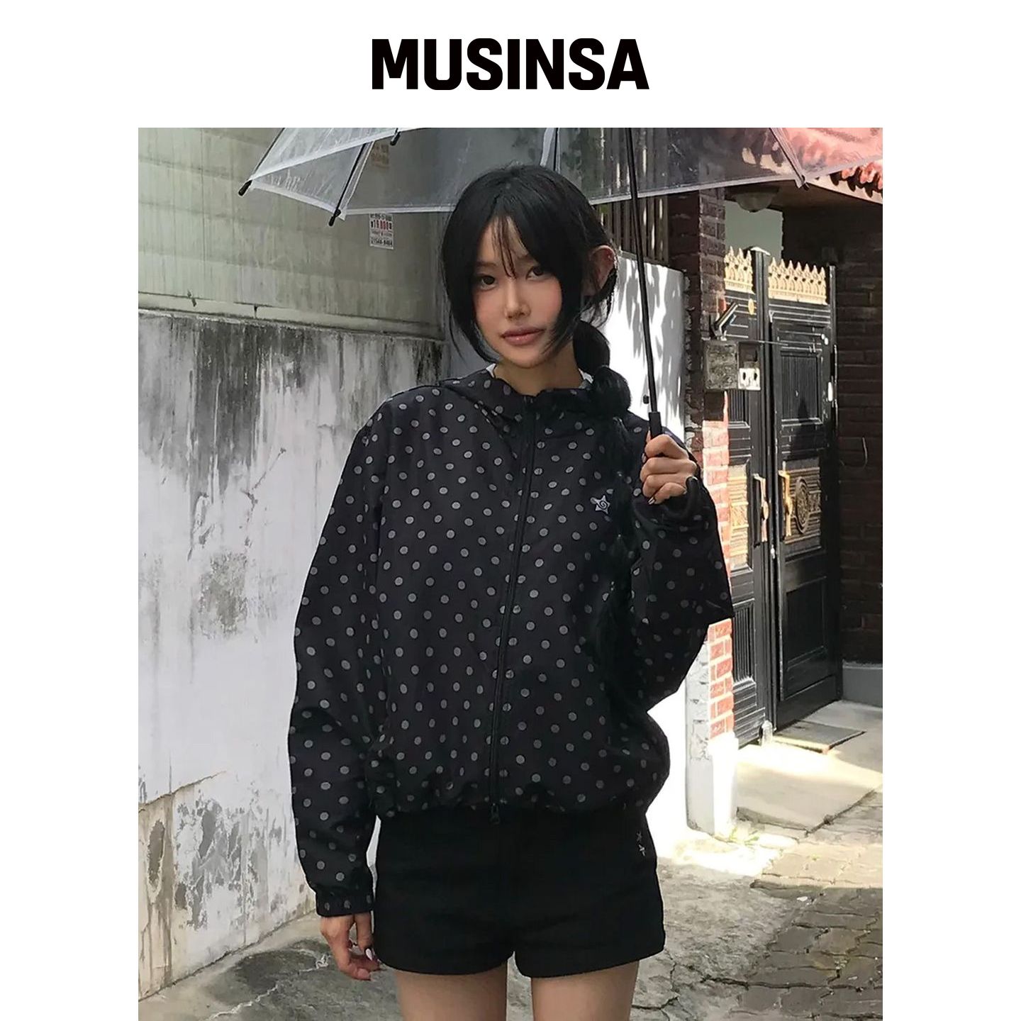 CHICKS 早秋风衣黑色潮流百搭设计感外套MUSINSA韩国官网直邮进口