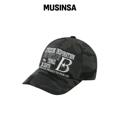 BAUF B LOGO 棒球帽 [黑色迷彩] MUSINSA韩国官网直邮进口