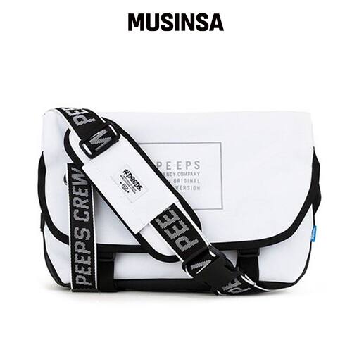 PEEPS essential messenger bag_light edit（浅韩国官网直邮进口
