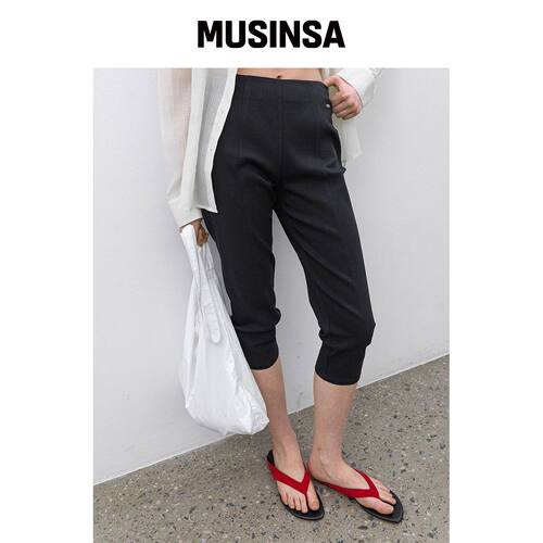 ATELIER NAIN CLEAN LINE BAND CAPRI PANTS (PT韩国官网直邮进口