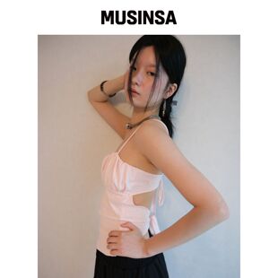 LOSESLEEPOVER 领带蝴蝶结背心 *PINK MUSINSA韩国官网直邮进口