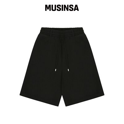 CHAMPAGNE BLANK AESTHETIC BERMUDA PANTS 黑色韩国官网直邮进口