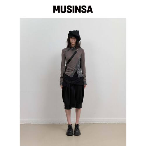 OJOS Starcut 夹克领T恤 / 石棕色 MUSINSA韩国官网直邮进口