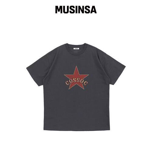COSO 丝袜COSO短袖T恤（CHARCOAL）韩国官网直邮进口MUSINSA