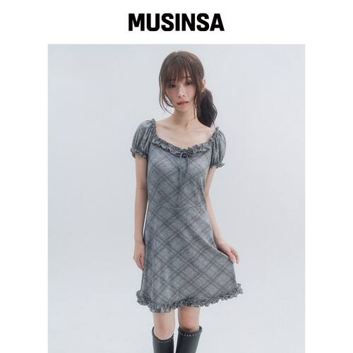 HIGH SCHOOL DISCO puff毛绒迷你连衣裙 MUSINSA韩国官网直邮进口