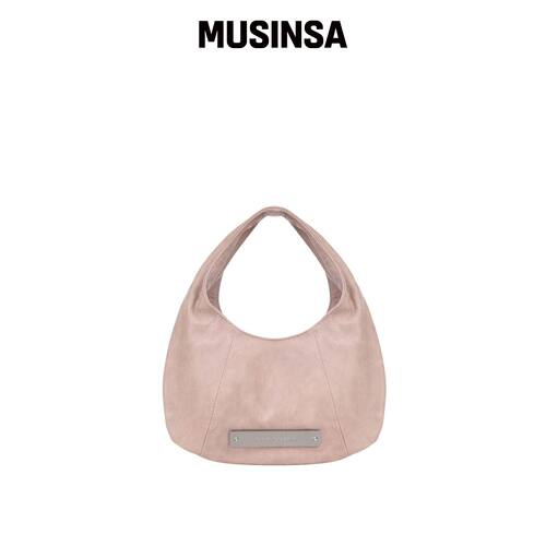 NICK&NICOLE CRYSTAL MINI HOBO BAG_粉色 MUSIN韩国官网直邮进口