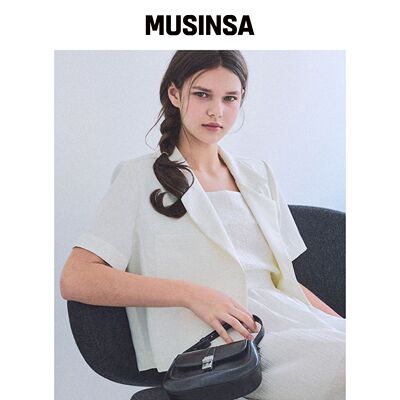 SLOWLOLLI 双口袋亚麻混纺外套_3种颜色 MUSINSA韩国官网直邮进口