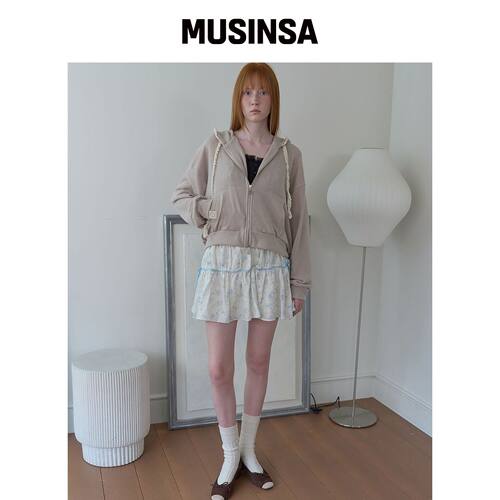 SOFT SEOUL 花卉松紧裙子 [WHITE]韩国官网直邮进口MUSINSA