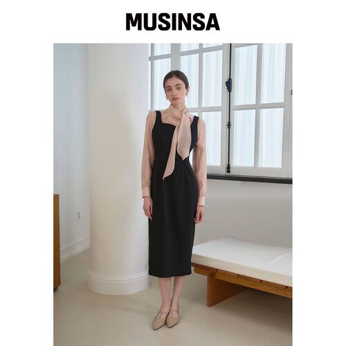 GIEMAR SLEEVELESS DRESS VLACK 连衣裙韩国官网直邮进口MUSINSA