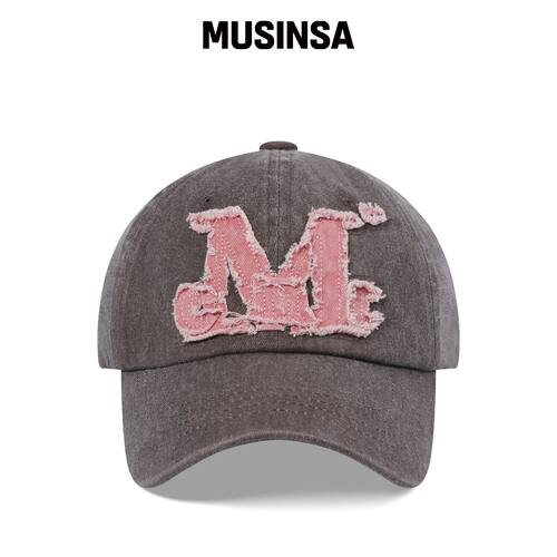 MUCENT 复古水洗贴花棒球帽 (12色) MUSINSA韩国直邮官方正品