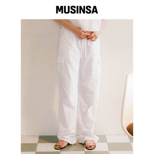 LOSSYROW String Cargo Sharing Jogger Pants w韩国官网直邮进口