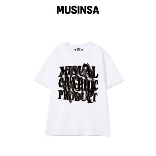 BY.L SPIN LOGO 短袖T恤 白色韩国官网直邮进口MUSINSA