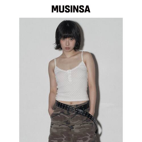 MIDNIGHT MOVE 白色点点上衣 MUSINSA韩国官网直邮进口