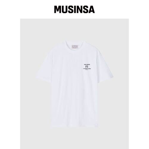 FAKE CAMPER F5 小LOGO短袖T恤 [WHITE]韩国官网直邮进口MUSINSA