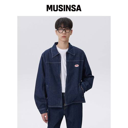 PLAC 플拉켓牛仔夹克 051N 深蓝色 MUSINSA韩国直邮官方正品