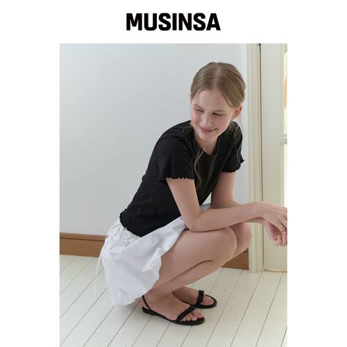 RE L Plop 半袖T恤（黑色） MUSINSA韩国直邮官方正品