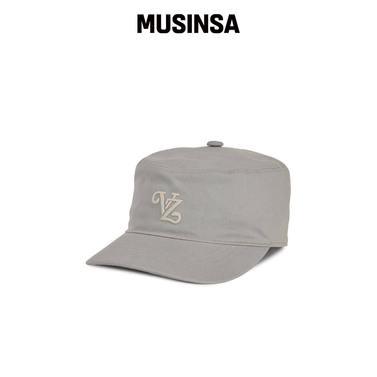 VARZAR LEAF VZ 单色纹理平顶帽 灰色 MUSINSA韩国直邮官方正品