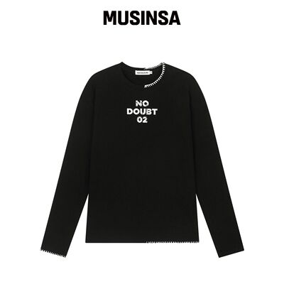 NOSCOULEURS UL LS T-SHIRT 01 BLACK MUSINSA韩国官网直邮进口