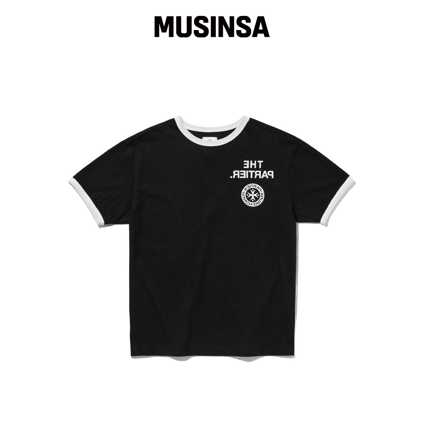 PUNCH DRUNK PARTIES Partier Ringer Tee (黑色韩国官网直邮进口图片