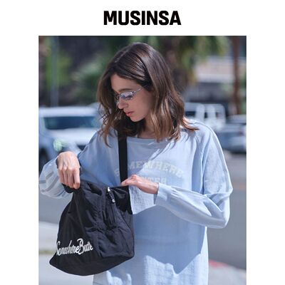 SOMEWHEREBUTTER Popo 手提包 - 黑色 MUSINSA韩国官网直邮进口