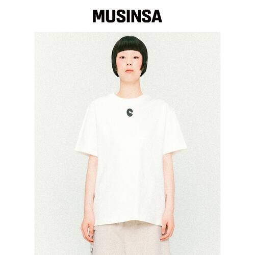 CCORIE 小标志LOGO短袖T恤 白色 MUSINSA韩国官网直邮进口