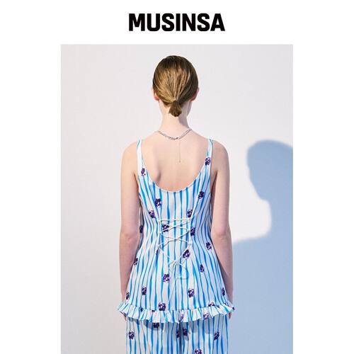 TOSE 花卉打印绑带上衣 MUSINSA韩国官网直邮进口