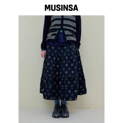 NOCONTENT 250. 圆点褶皱裙子 _ 婴儿 MUSINSA韩国官网直邮进口
