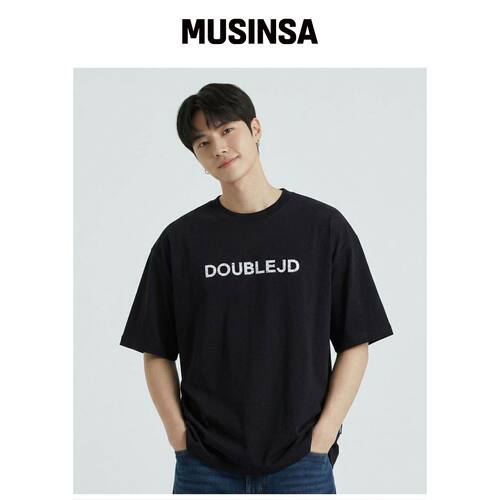 DOUBLE JD 字母印花短袖T恤韩国官网直邮进口MUSINSA