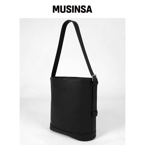 INNEQ Alyssa_Embossed Black_lettering韩国官网直邮进口MUSINSA