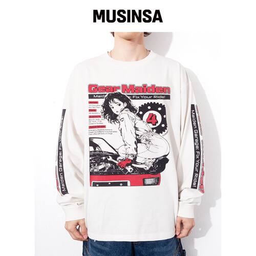明星同款QT8 GARMENTS 女款长袖衫米色韩国官网直邮进口MUSINSA