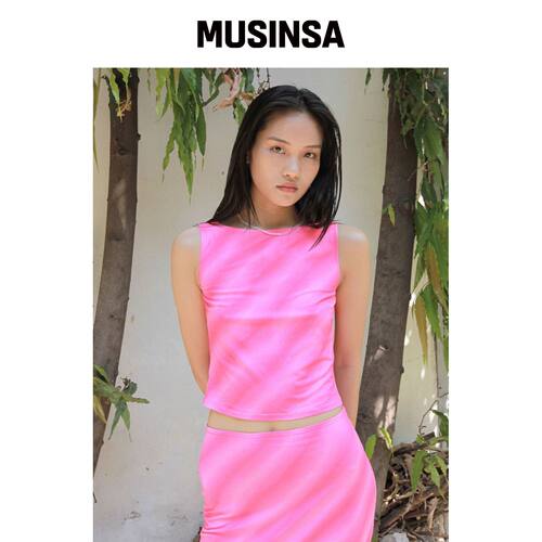 NUUANU Enez Top_Pink韩国官网直邮进口MUSINSA