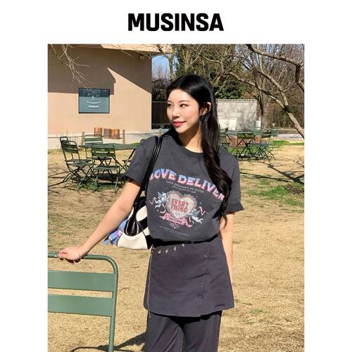 JUCYJUDY PIGMENT 短袖T恤系列 J1ST0M01 MUSINS韩国官网直邮进口