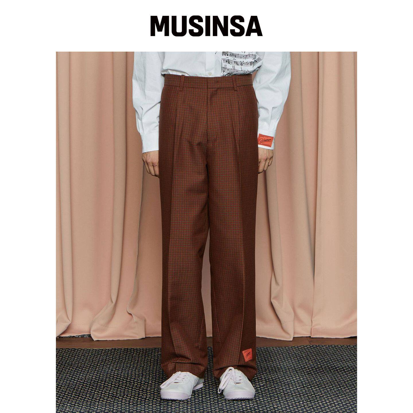 UNALLOYED 哈士奇格纹短裤 / 婴儿&橙色 MUSINSA韩国直邮官方正品