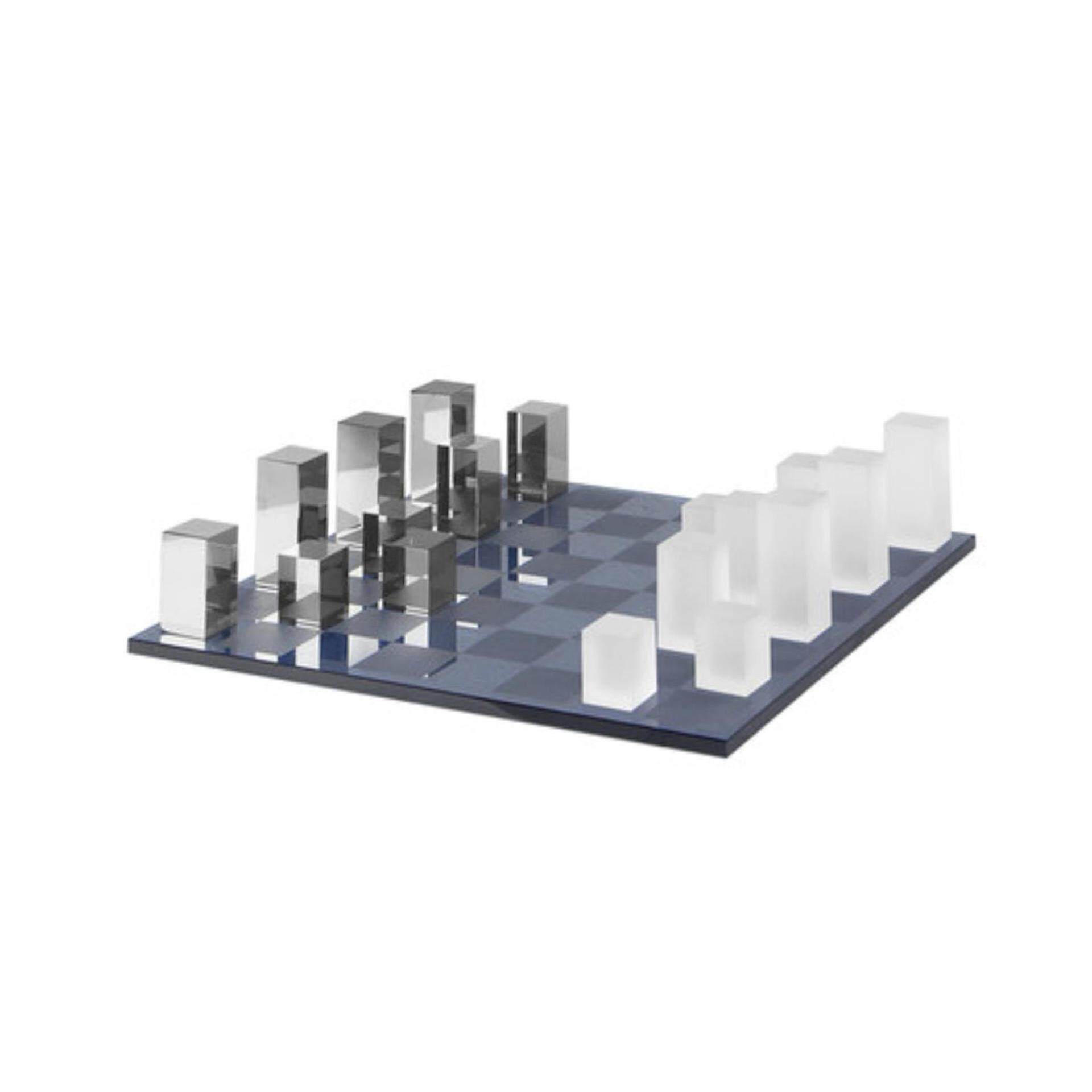 现代简约创意磨砂电镀水晶棋盘摆件 轻奢软装饰品摆件客厅售楼处