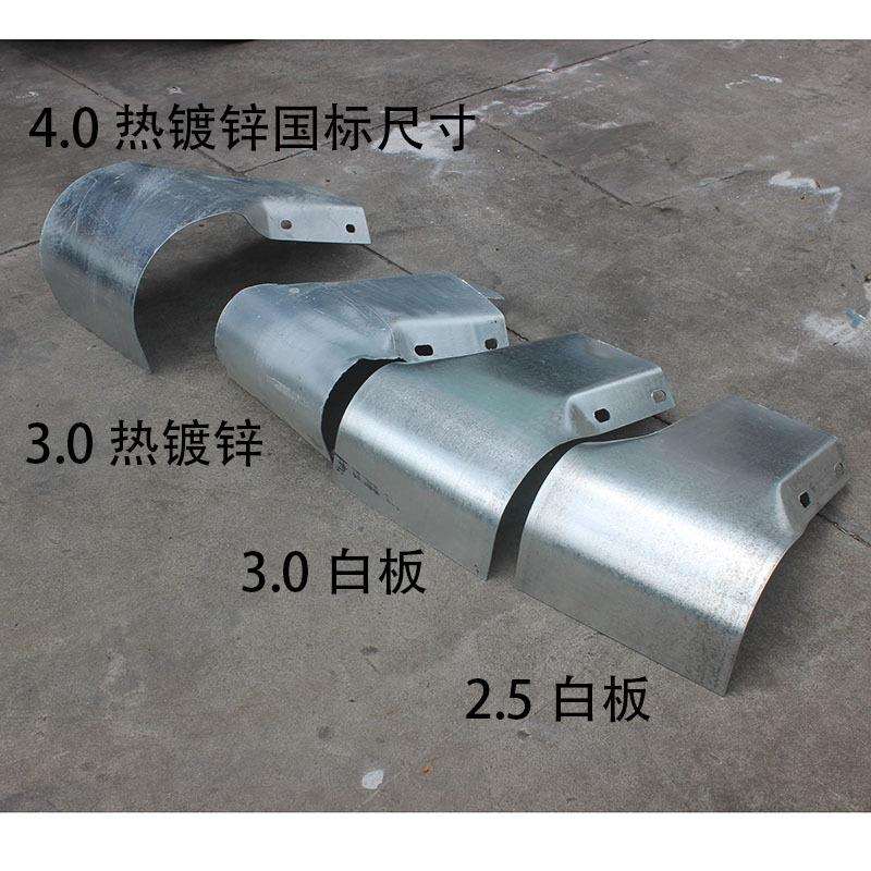 高速波形护栏端头护栏板弯头防撞警示交通弯头DI绿色圆头R160