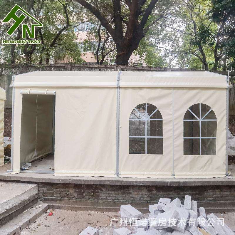 铝合金篷房 户外临时餐厅篷房 遮阳防风防雨装配式大棚可出口