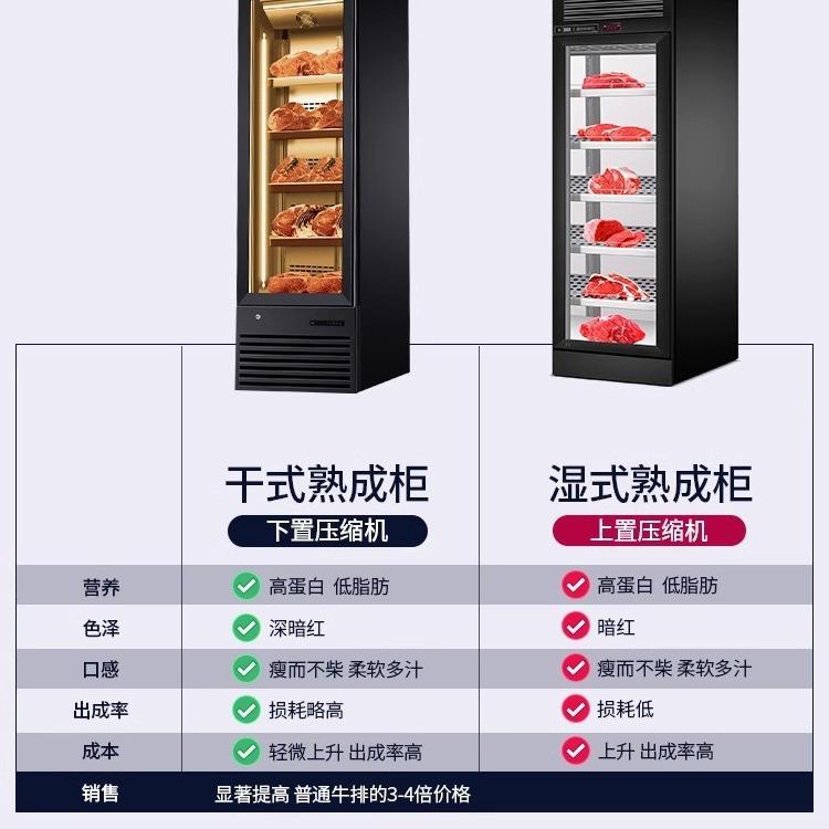 牛肉干式熟成柜和牛展示柜排酸柜牛排柜鲜切商用烤肉冷藏柜冷冻柜