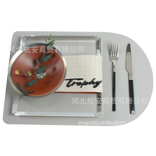 现代简约轻奢餐盘套装组合样板房售楼处家具卖场酒店餐厅摆盘摆台