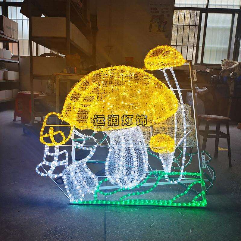 LED草莓灯杆造型广场灯光节秀装饰景观城市街道图案玉米造型灯