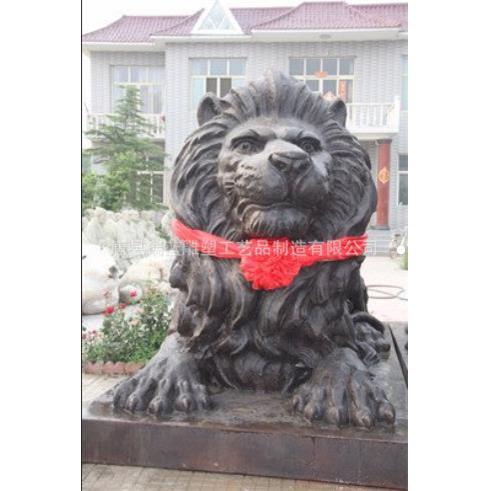 铜狮子摆件 2米汇丰狮 单位门口铜雄狮雕塑 景观铜门狮制作厂