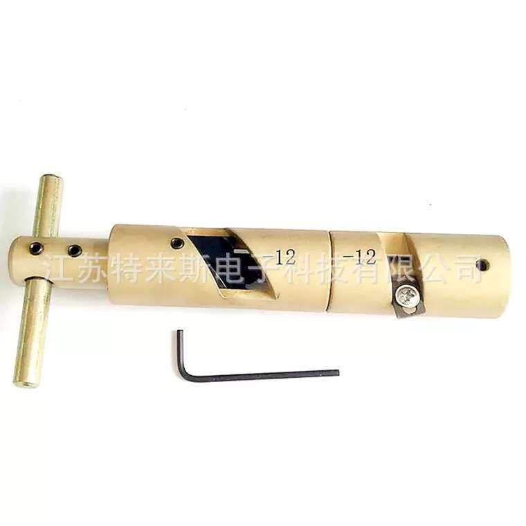 有线电视铝管电缆75-12连接器 掏空器一体掏空剥皮工具