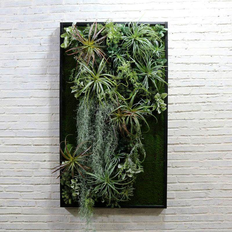 壁挂大小墙壁装饰定制北欧餐厅创意做旧绿植田园壁饰挂画空气草