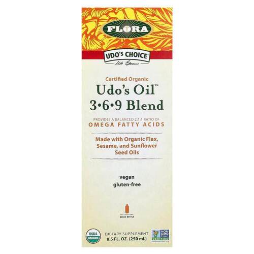 Flora,Udo's Choice，有机 Udo's Oil 3·6·9 混合物，8.5 液量2
