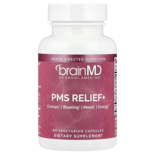 BrainMD,PMS 生理期前综合征舒缓+ 素食胶囊，60 粒